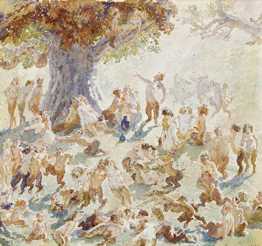 BACCHANALIAN REVELS, c.1940 Deutscher and Hackett