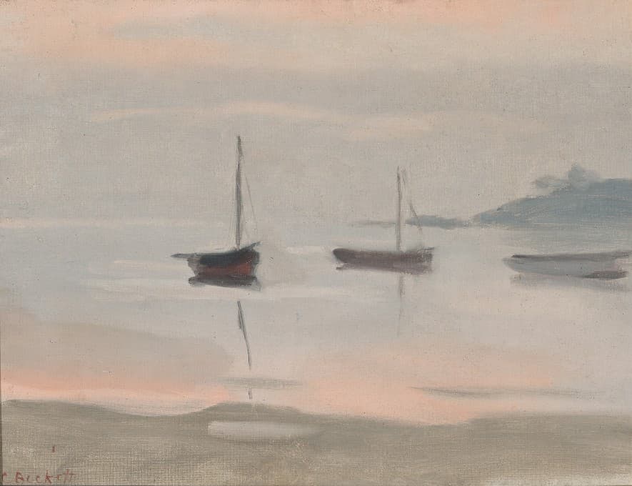 BOATS AT SUNSET