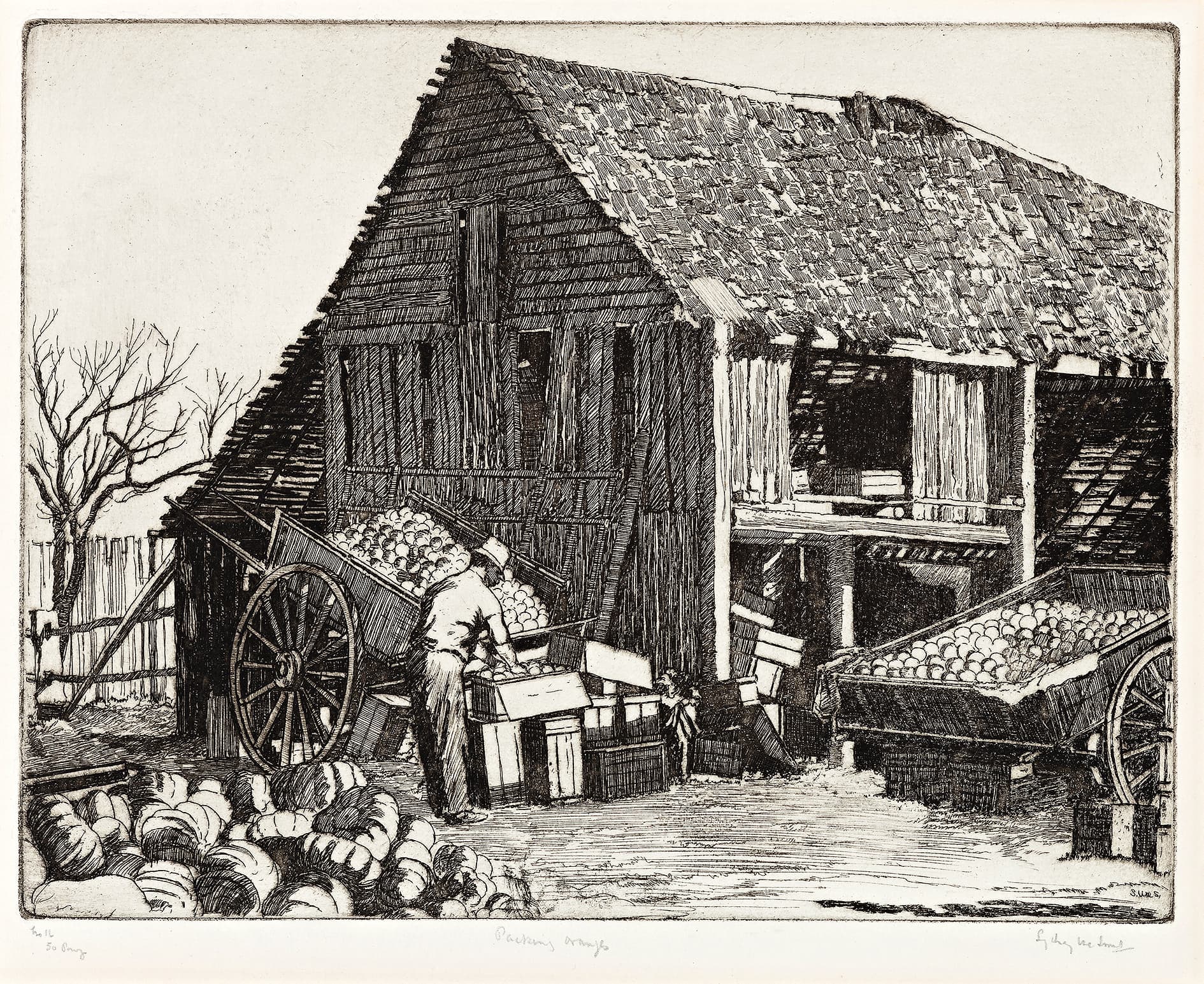A COLLECTION OF 23 ETCHINGS, 1914 –
