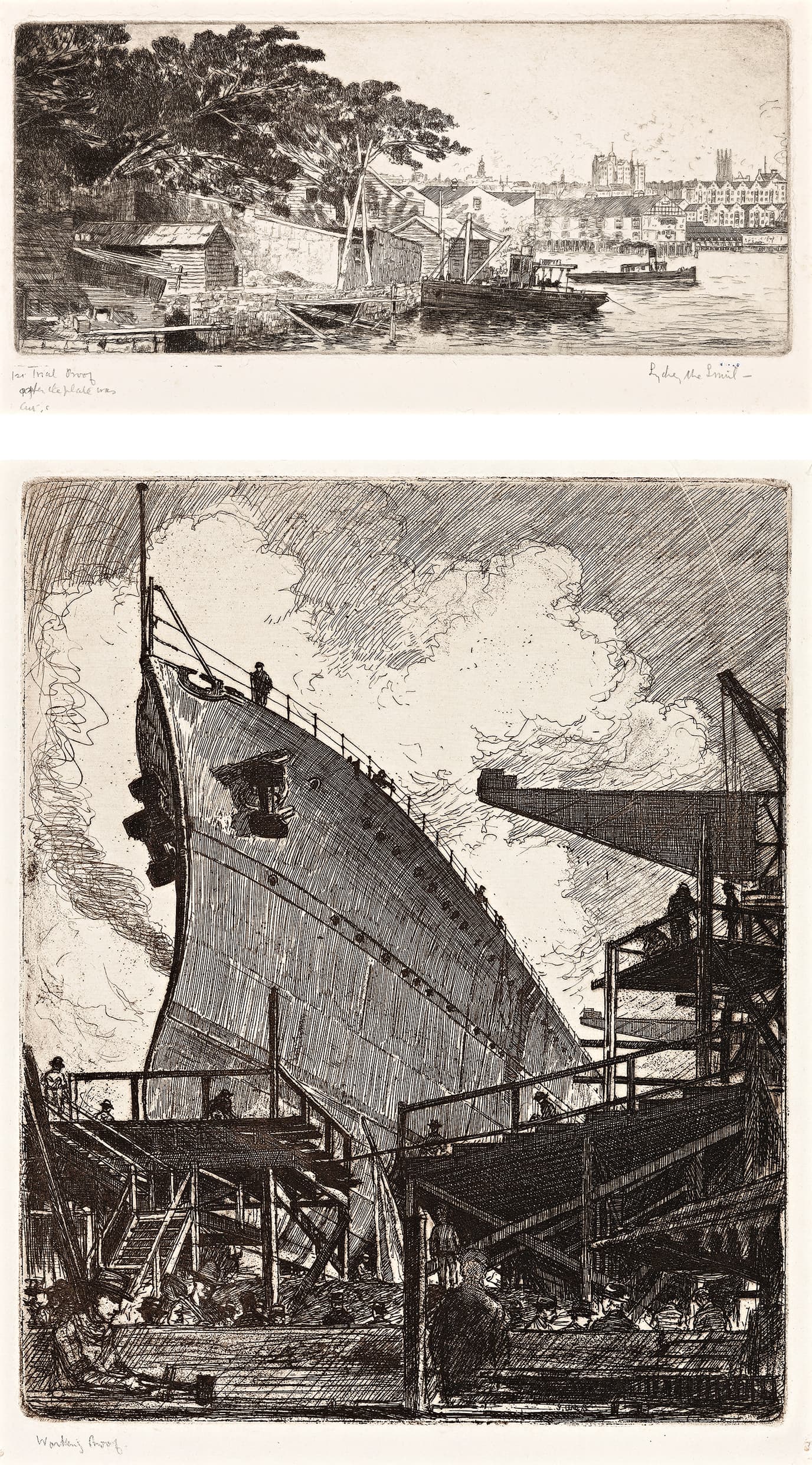 A COLLECTION OF 23 ETCHINGS, 1914 –