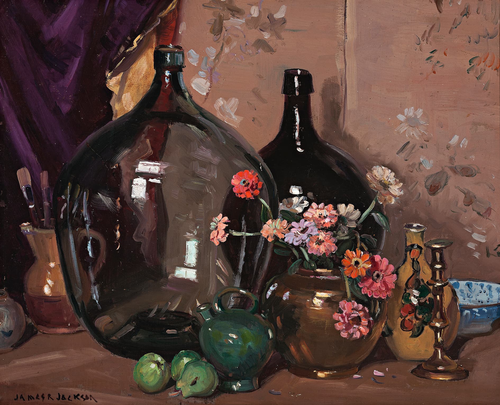 STILL LIFE WITH BOTTLES