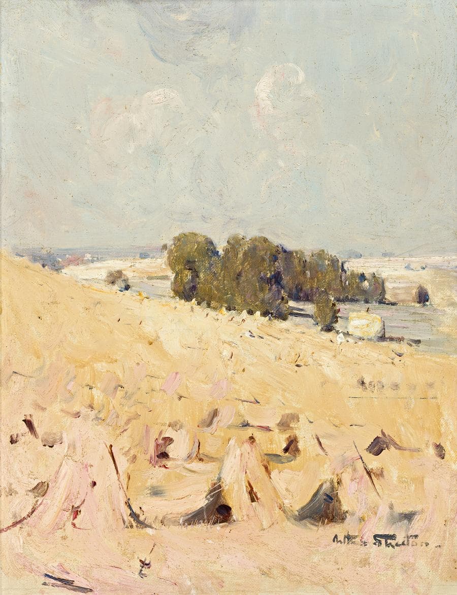 HAY STOOKS, SUSSEX