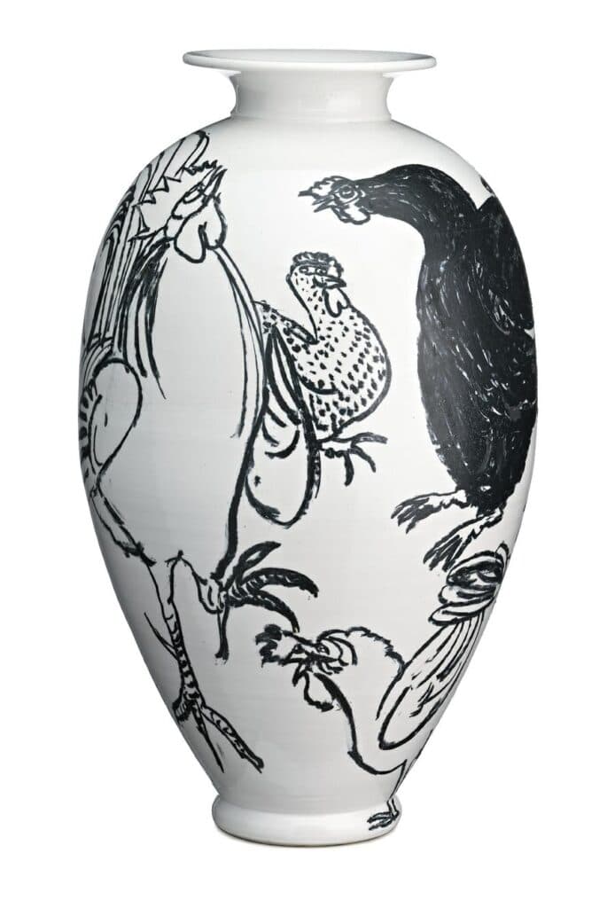 FARMYARD VASE