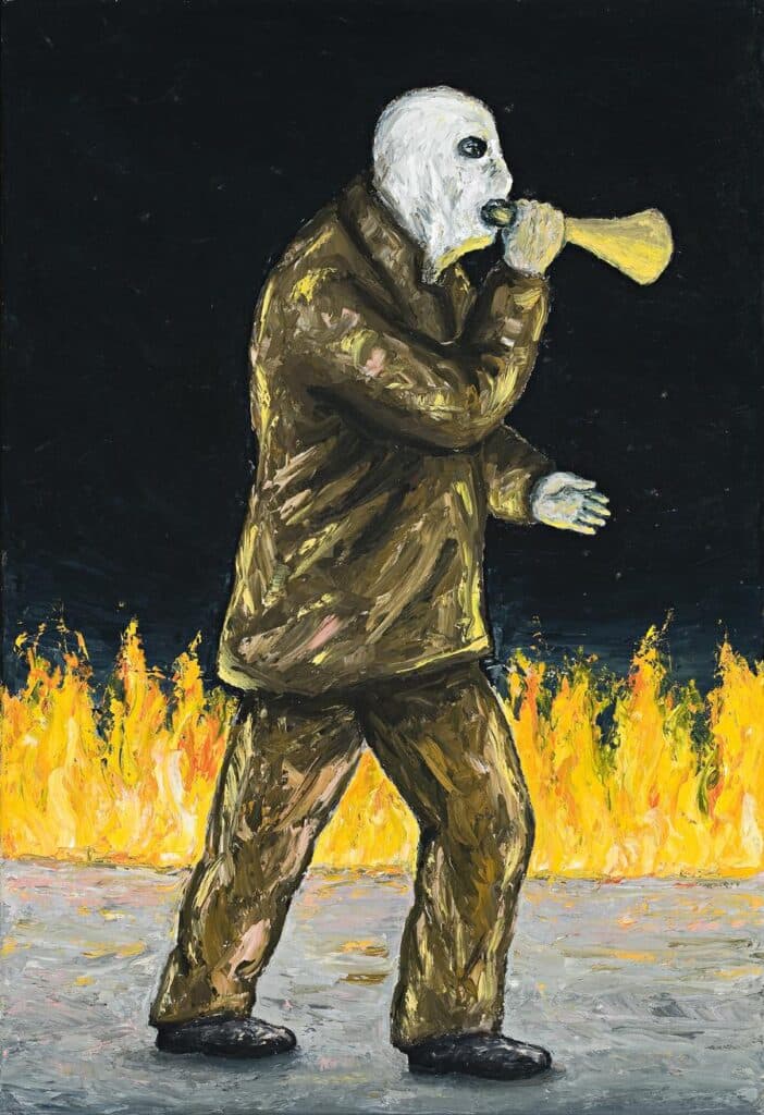 PAINTING (MAN AND FIRE)