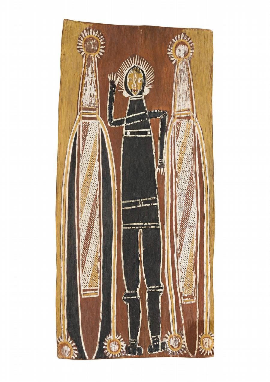 BANAMBU WITH BANUMBIRR (MORNING STAR TOTEMS)