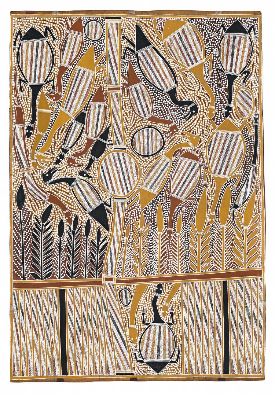 SACRED WATERHOLE AND TOTEMIC ANIMALS