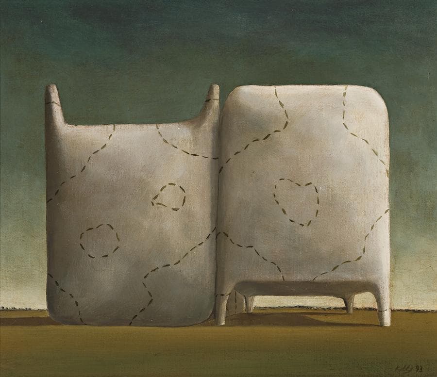 TWO COWS UNPAINTED