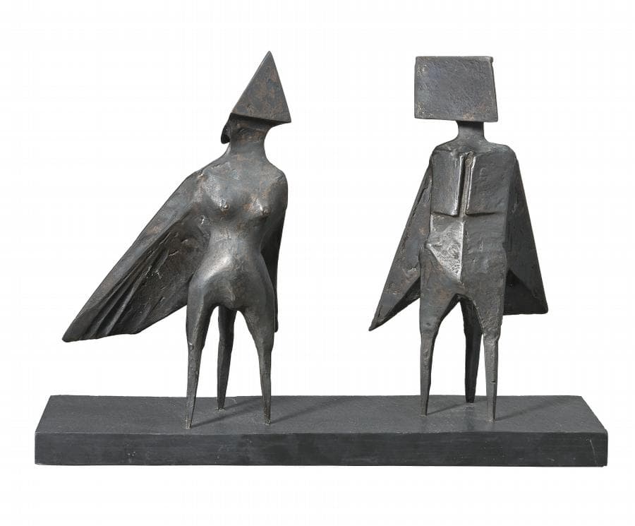 MAQUETTE III TWO WINGED FIGURES