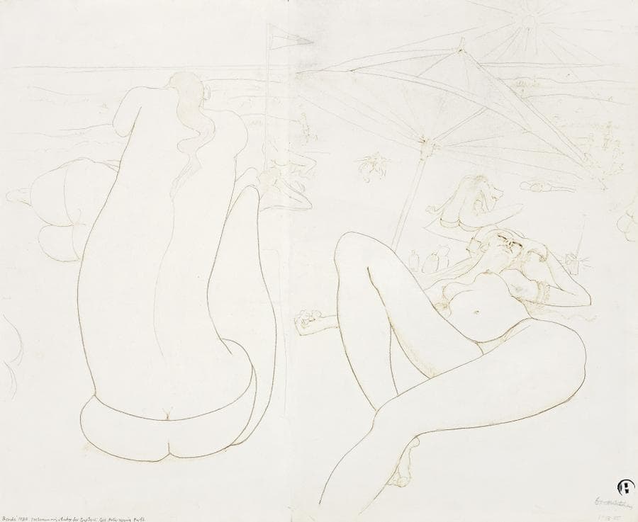 STUDY FOR ‘BONDI BEACH’