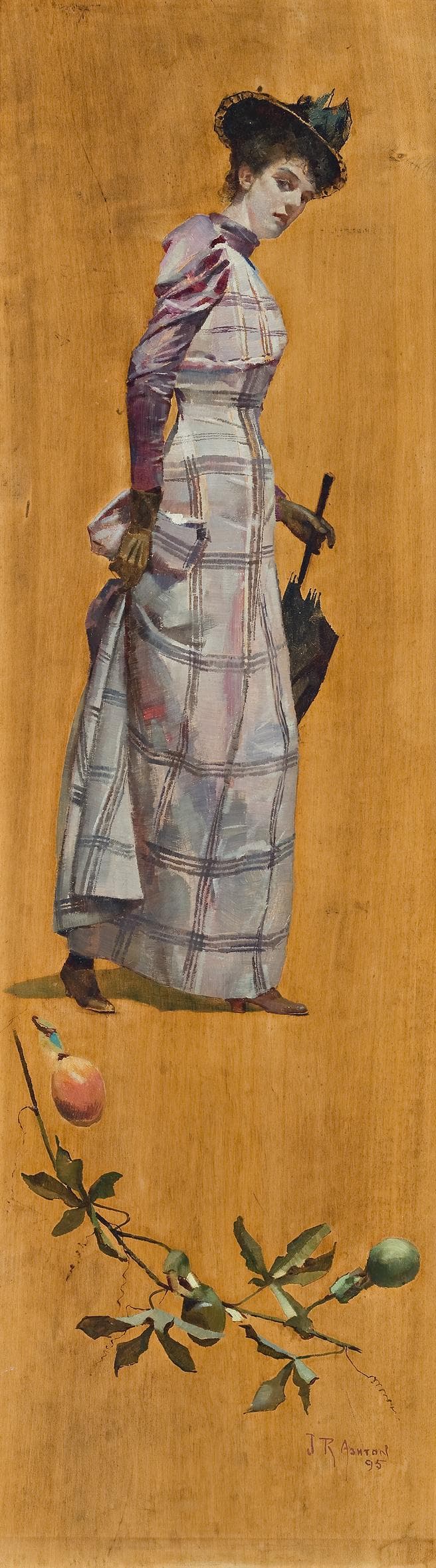 YOUNG WOMAN WITH PARASOL