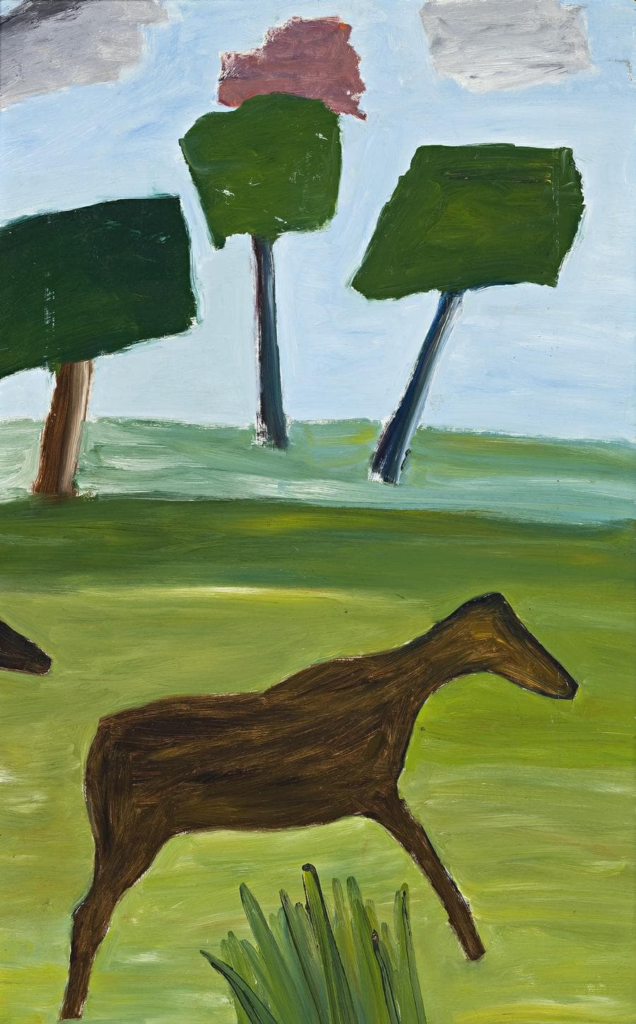TREES, CLOUDS AND ANIMAL
