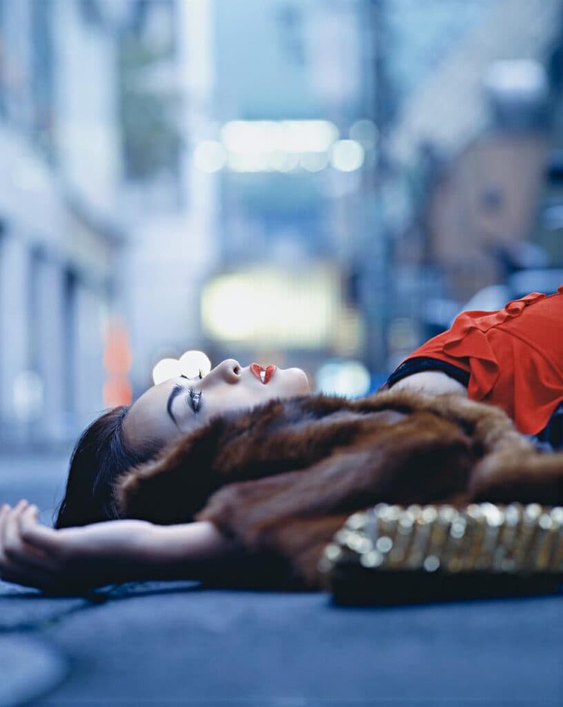 HASEGAWA KYOKO WEARS YVES SAINT LAURENT