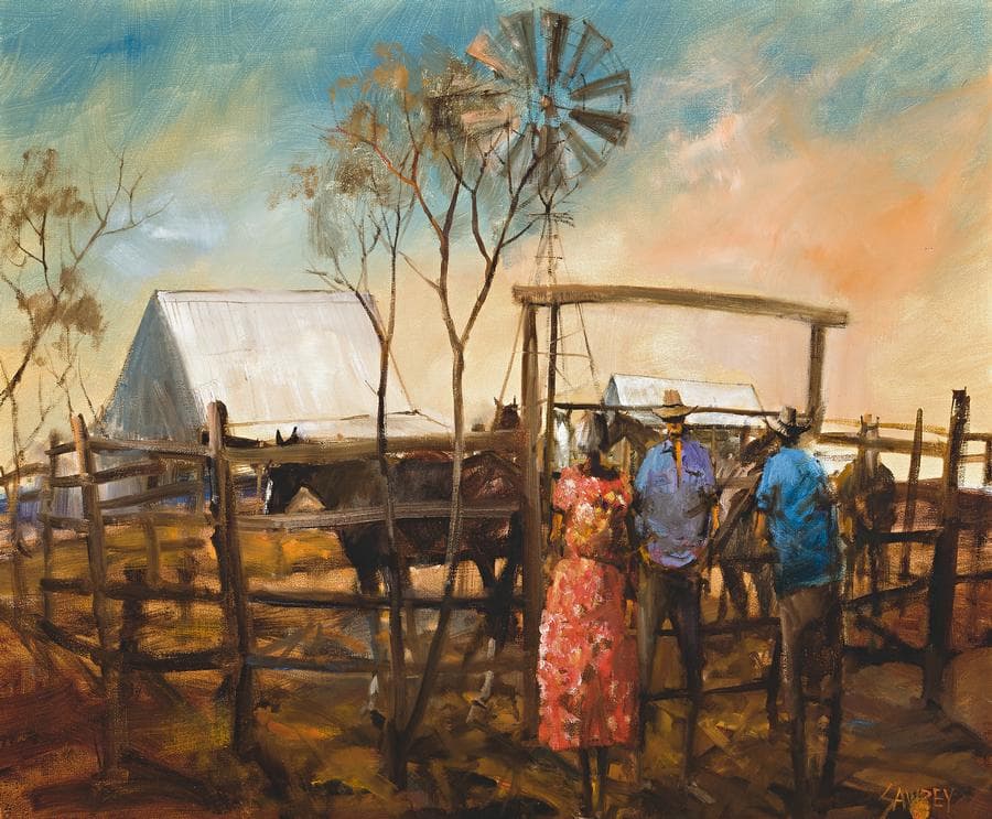 MOUNTING YARD ON THE OUTER BARCOO, QUEENSLAND