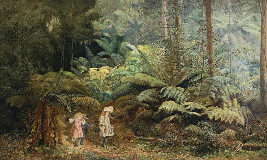 CHILDREN IN THE BUSH, LATE 19TH CENTURY