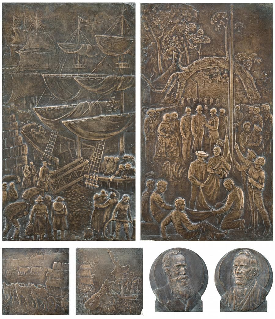 ANGAS MEMORIAL BRONZE RELIEFS