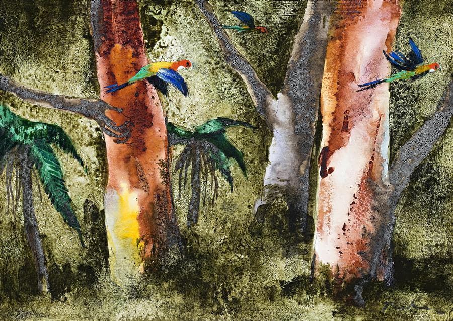 FLIGHT OF PARROTS
