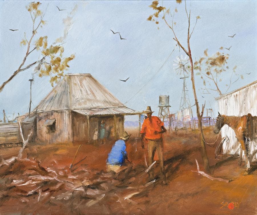 YARNING BY THE WOOD-HEAP