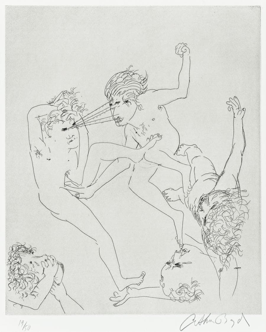 18TH CENTURY STORY, 1971 ILLUSTRATION FROM TOMORROWS GHOSTS,TWENTY-EIGHT POEMS BY PETER STARK