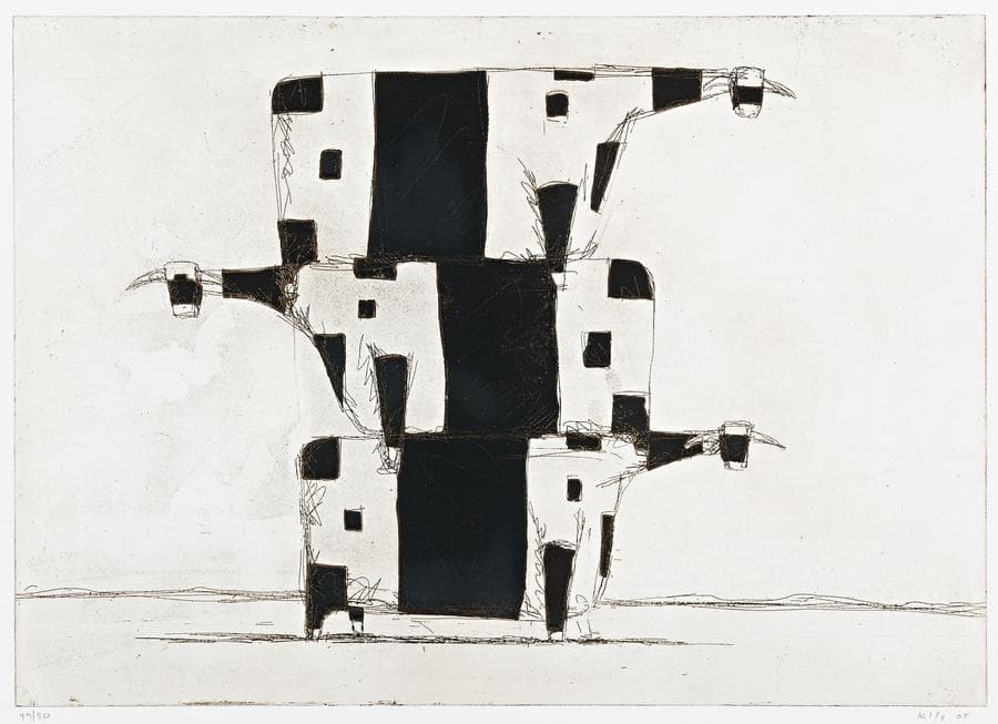 UNTITLED (THREE COWS IN A STACK)