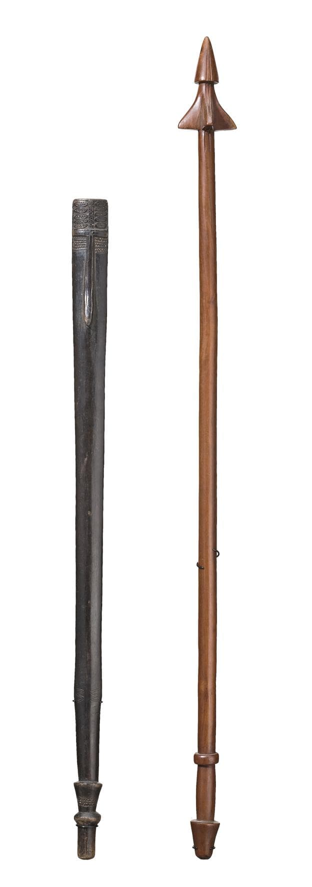 A JANUS HEAD WAR CLUB