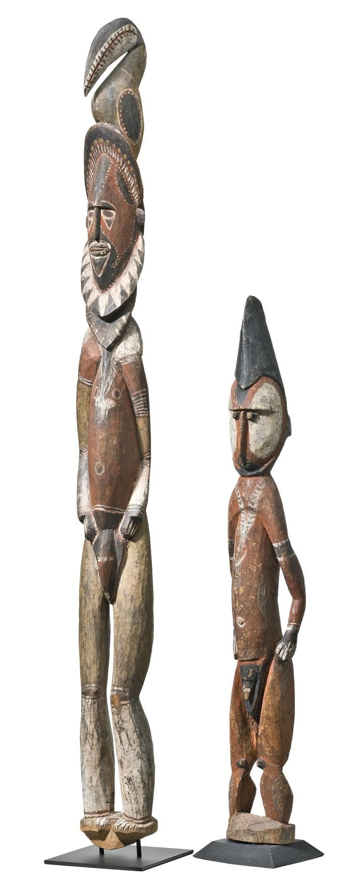 AN ABELAM ANCESTOR FIGURE OF A YOUNG MALE