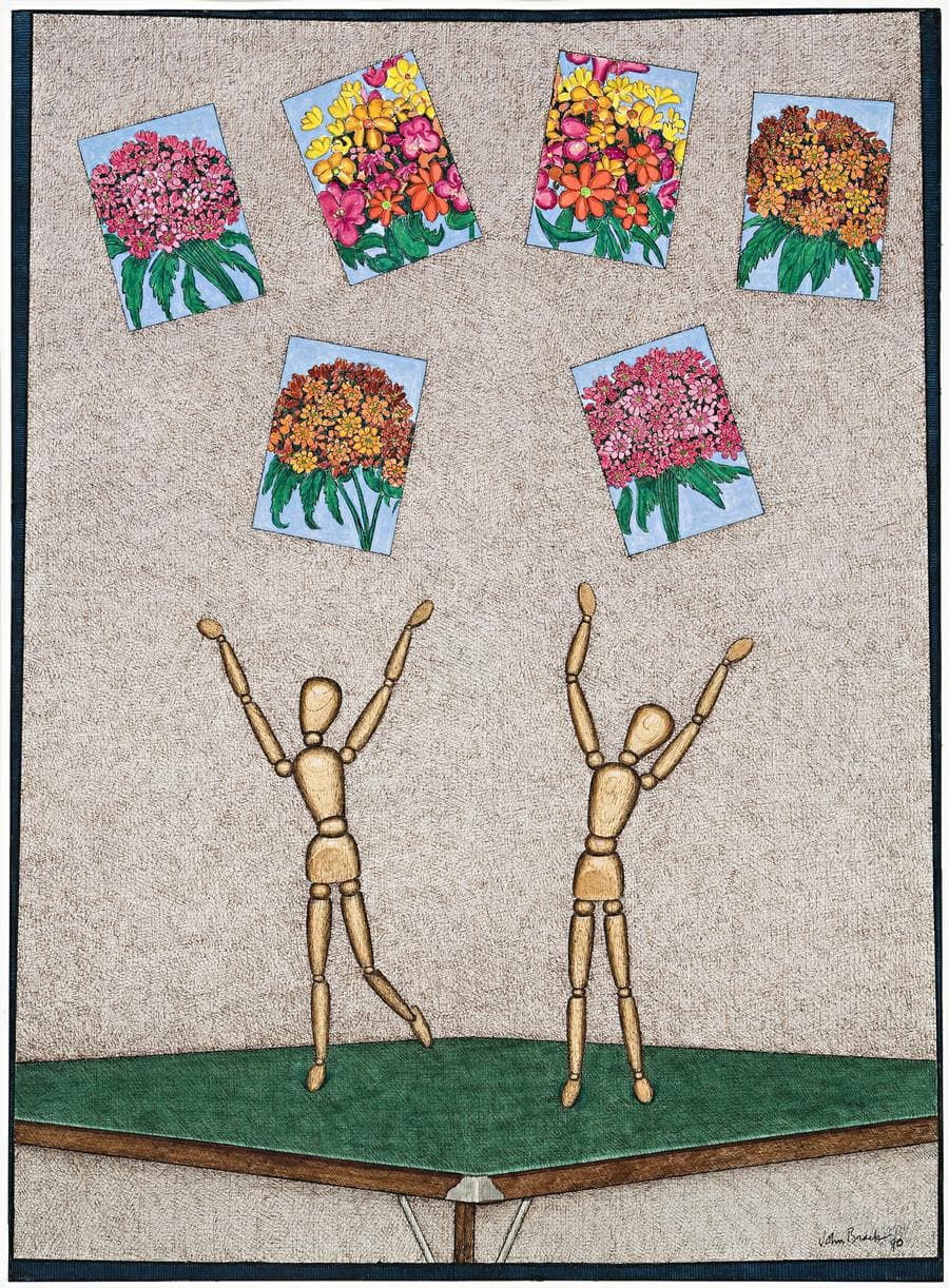 SIX CARDS WITH TWO FIGURES