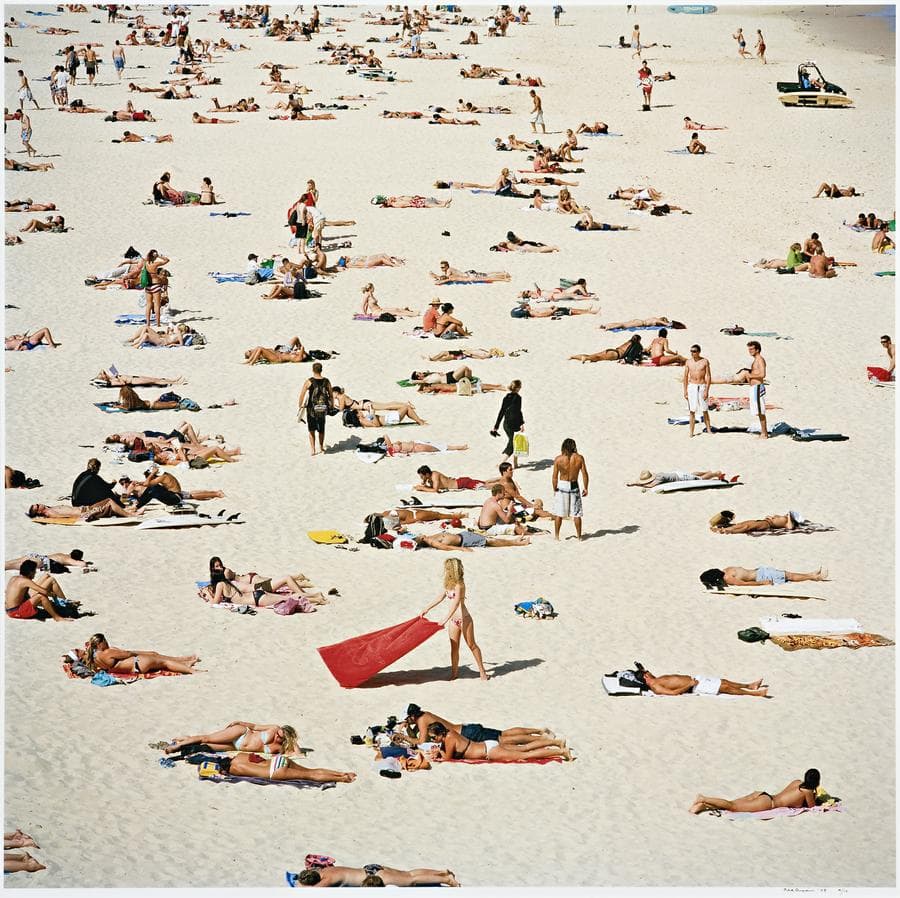 GIRL WITH RED TOWEL
