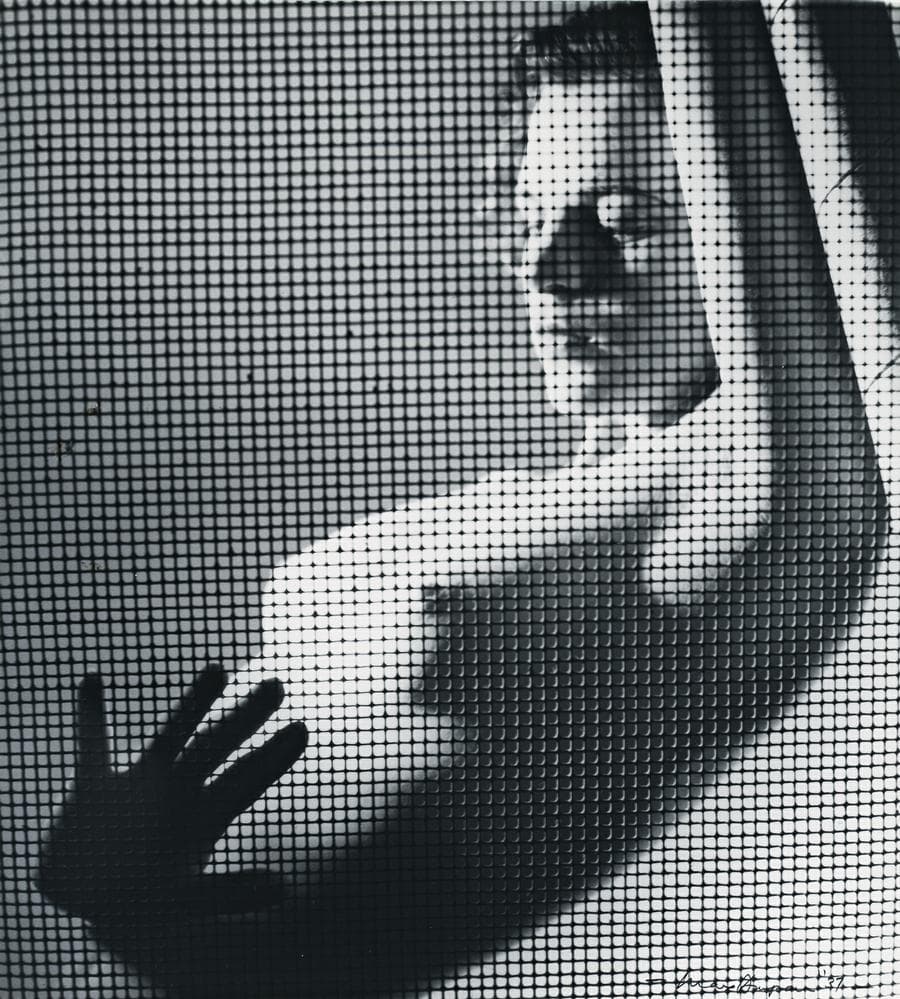 NUDE BEHIND MESH, 1937 (VINTAGE PRINT, PRINTED 1970)