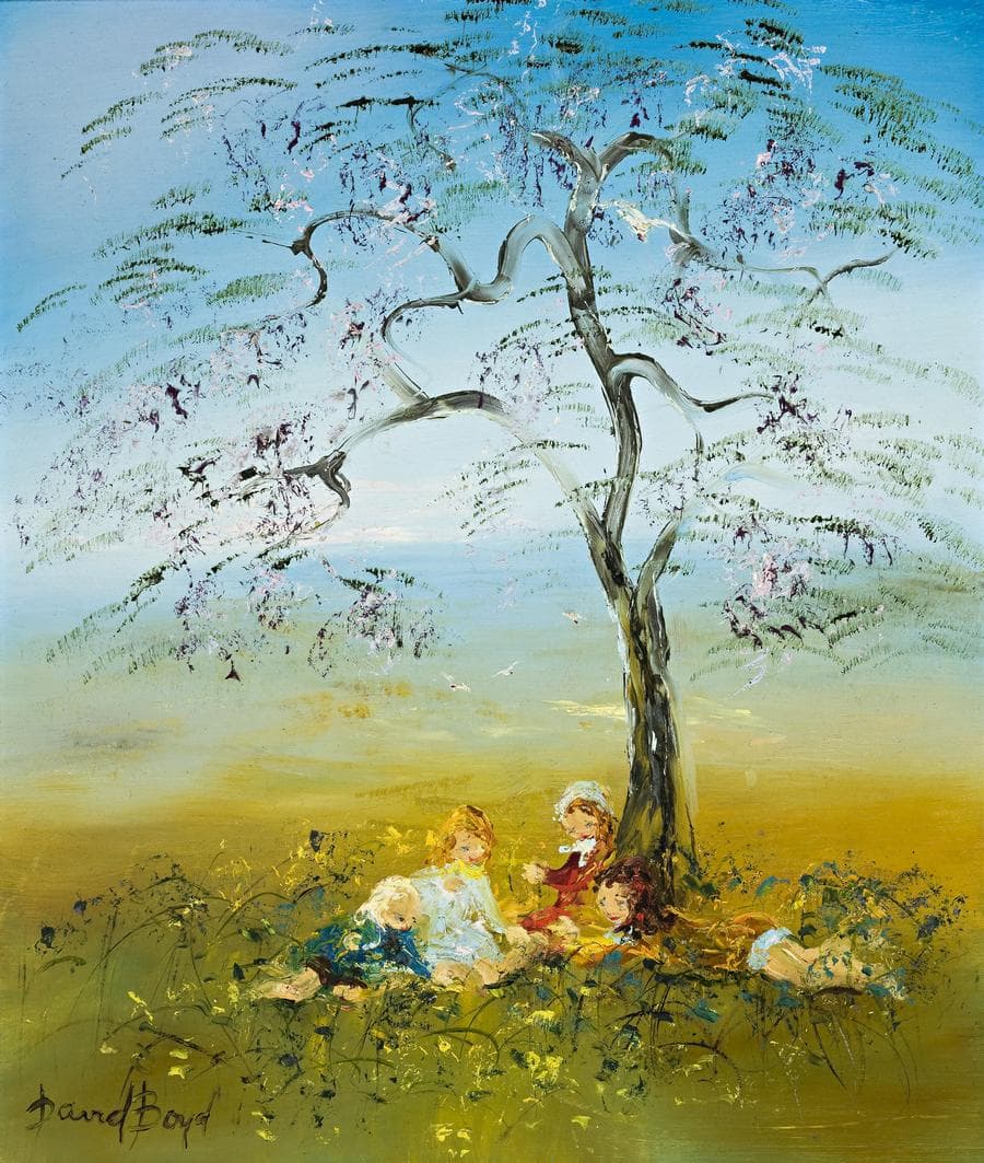 GATHERING UNDER A JACARANDA