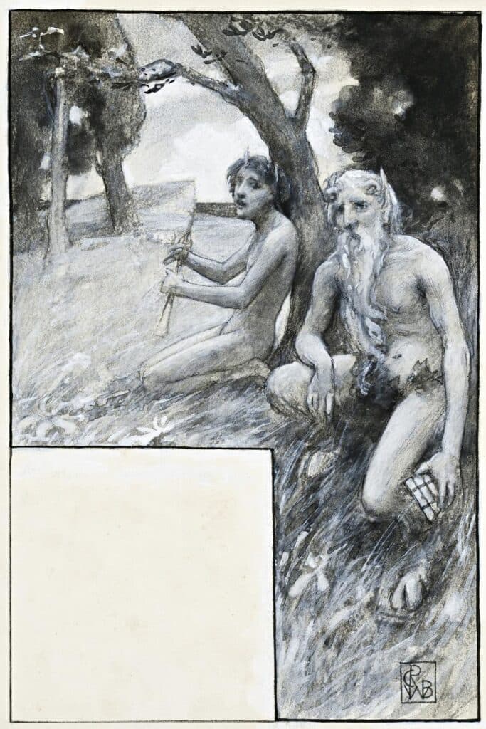 YOUNG AND OLD SATYR