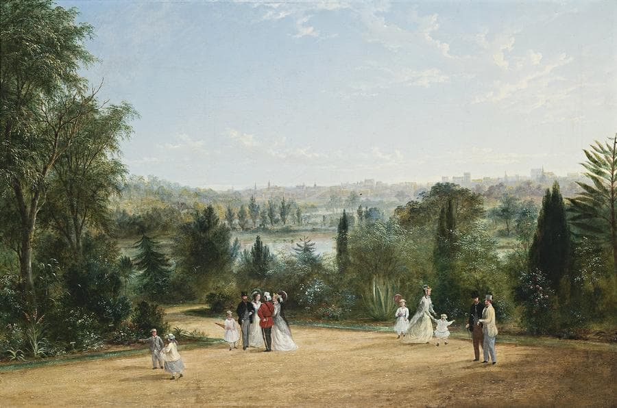 VIEW OF MELBOURNE FROM THE BOTANICAL GARDENS