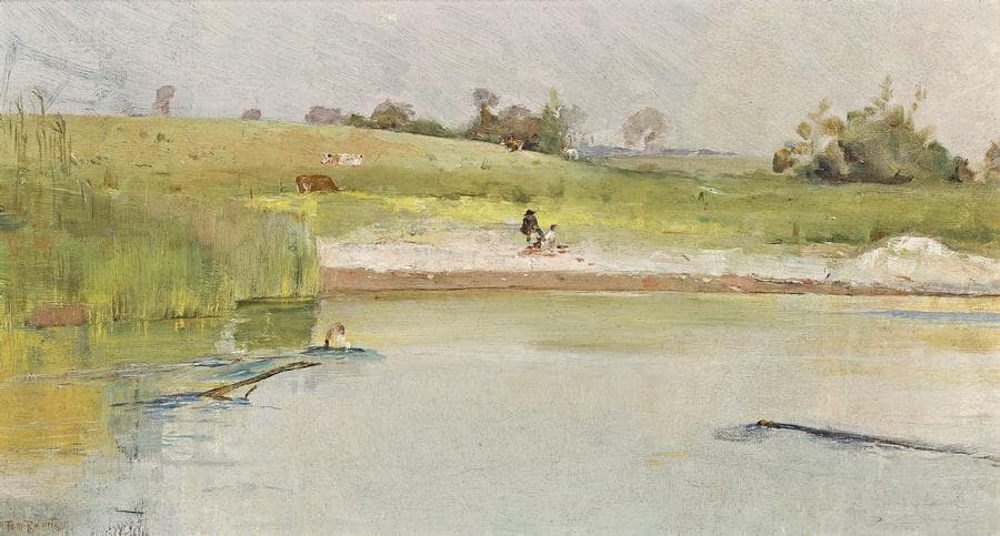 A QUIET STREAM (HEIDELBERG) c.1888-90
