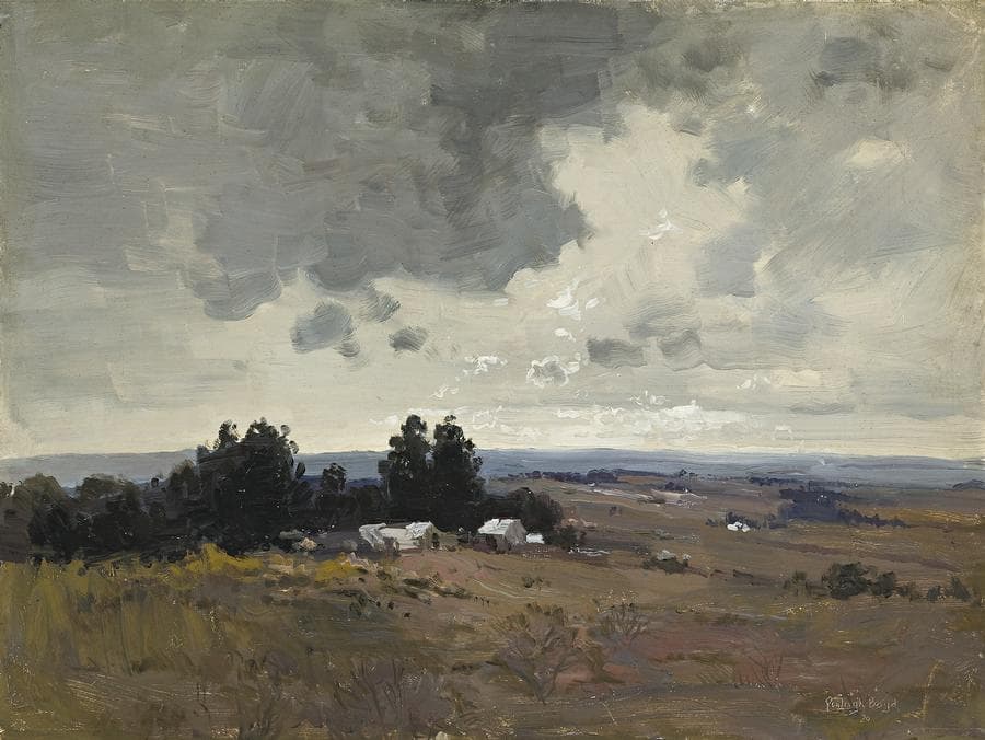 RURAL LANDSCAPE WITH FARM BUILDINGS