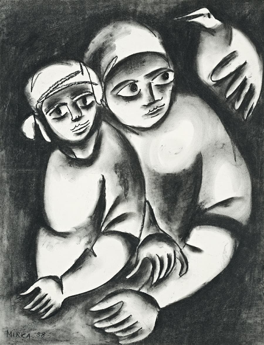 COUPLE WITH BIRD
