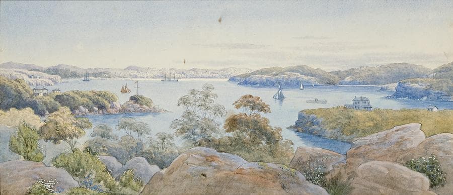 LOOKING ACROSS SYDNEY HARBOUR FROM MANLY