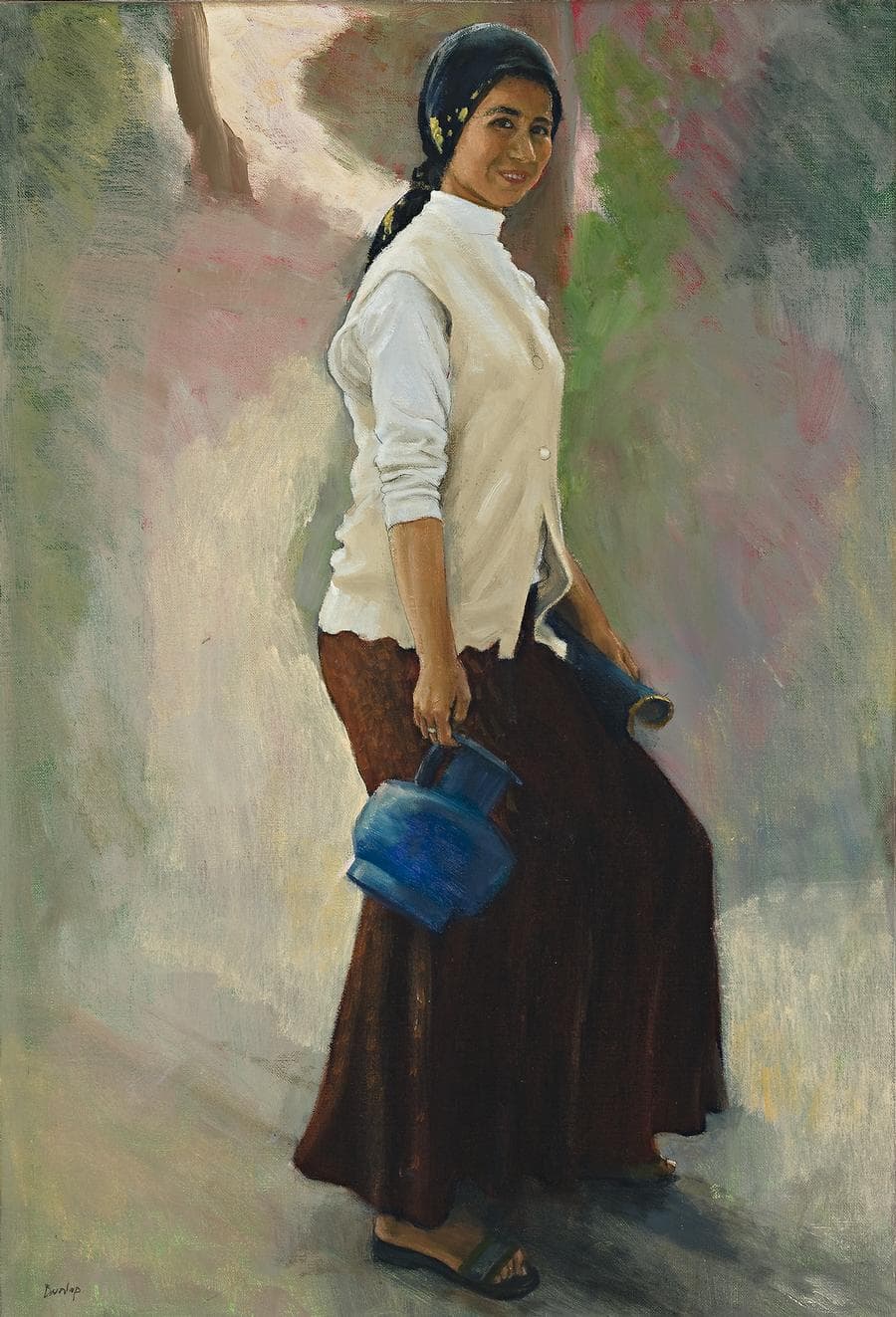 WOMAN WITH BLUE JUG