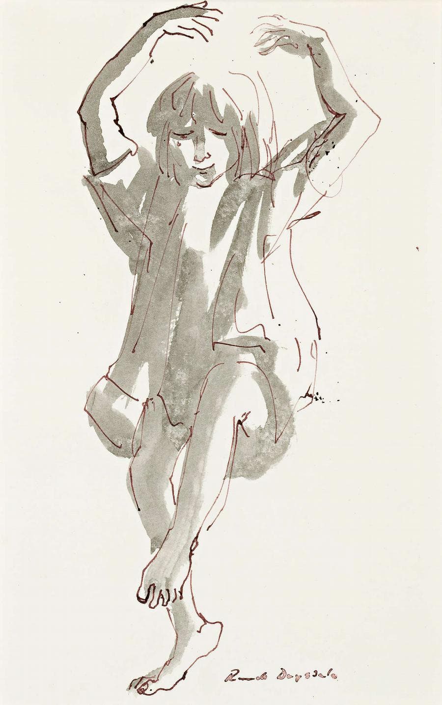 YOUNG GIRL, DANCING