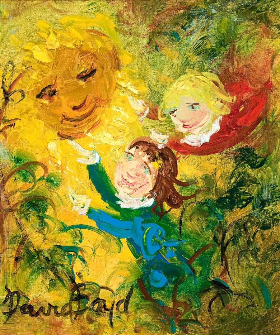 REACHING FOR THE SUNFLOWERS