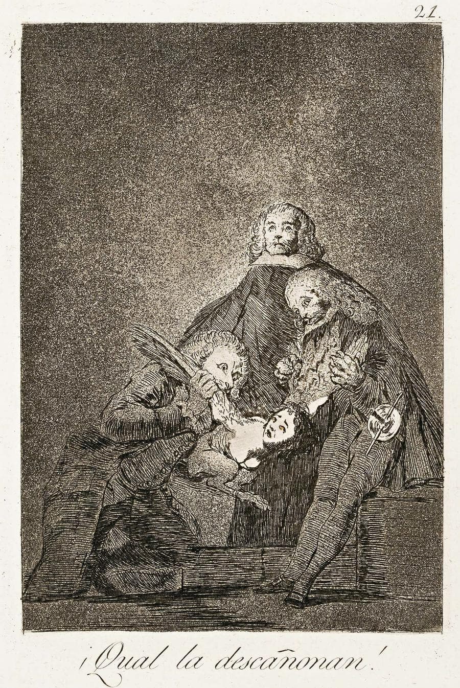 QUAL LA DESCANONAN (HOW THEY PLUCK HER!), c.1799