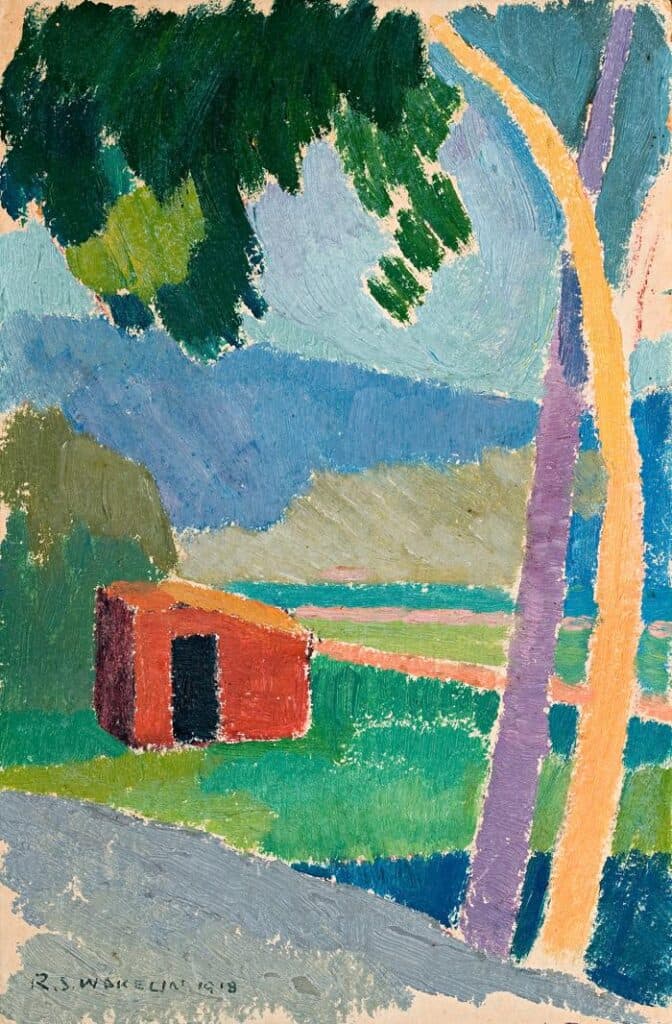 LANDSCAPE WITH RED SHED