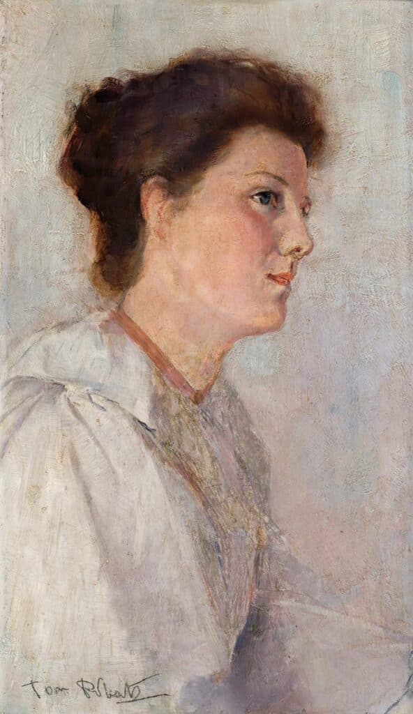 THE WHITE DRESS (PORTRAIT OF MRS LEONARD DODDS)