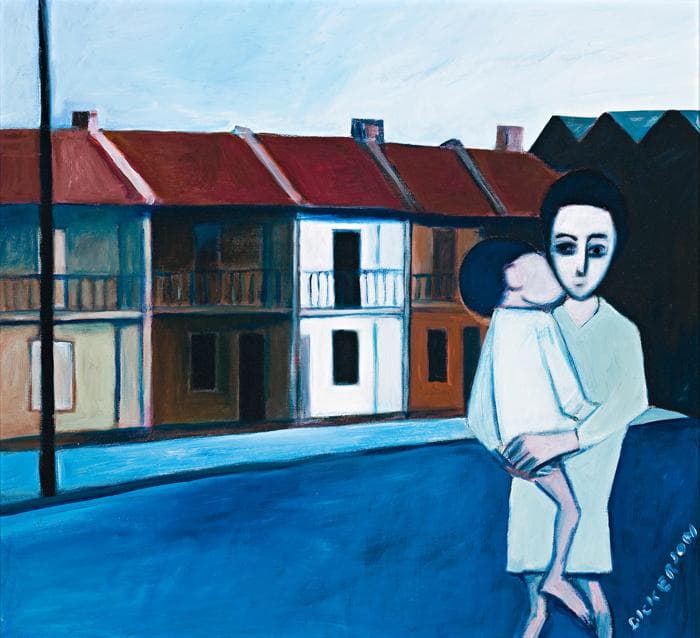 MOTHER AND CHILD IN A STREET