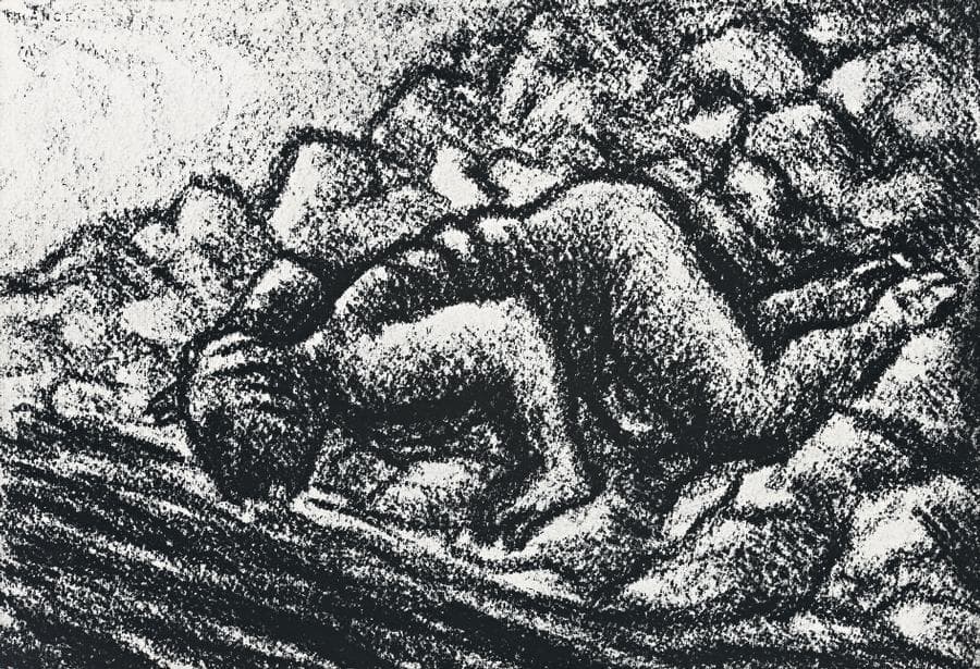 DRAWING (FIGURE DRINKING)
