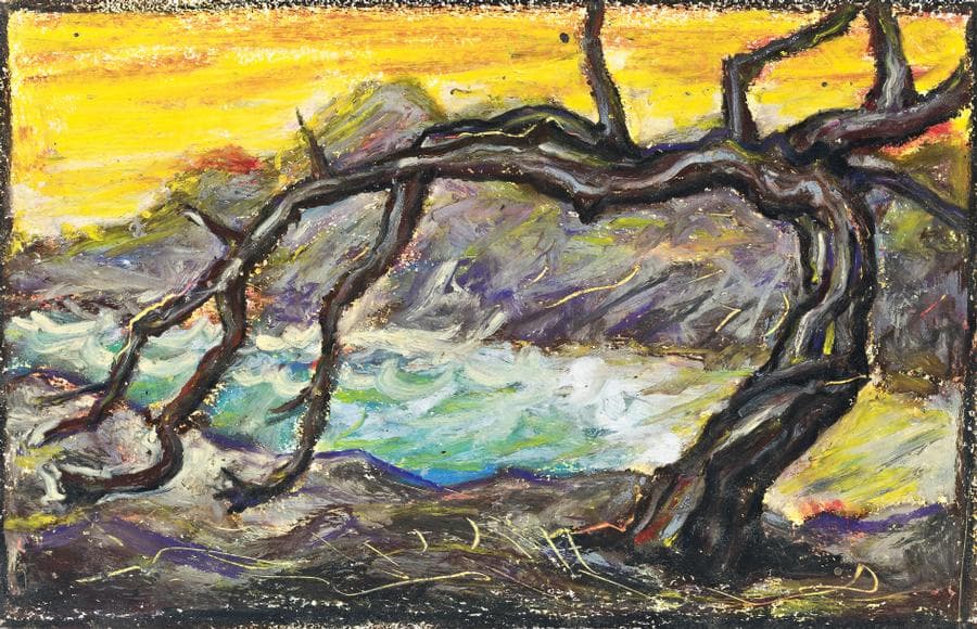 DRAWING (RIVER AND TREE)