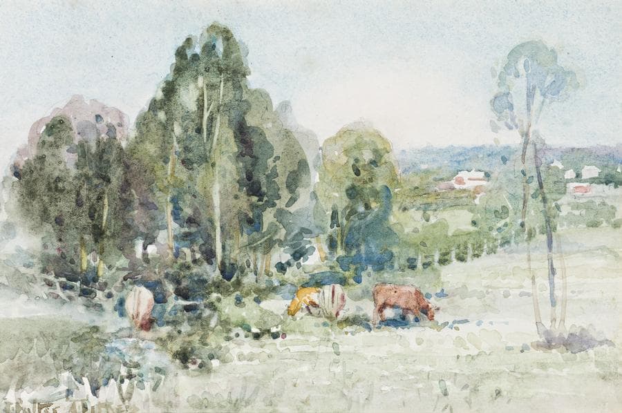 LANDSCAPE WITH CATTLE
