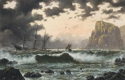 SHIPPING IN STORMY SEAS ON THE FRENCH COAST