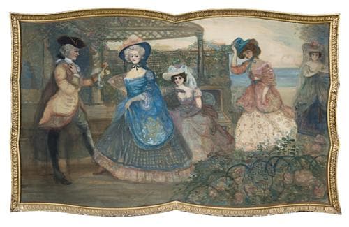 LADIES ON THE TERRACE c.1895 –