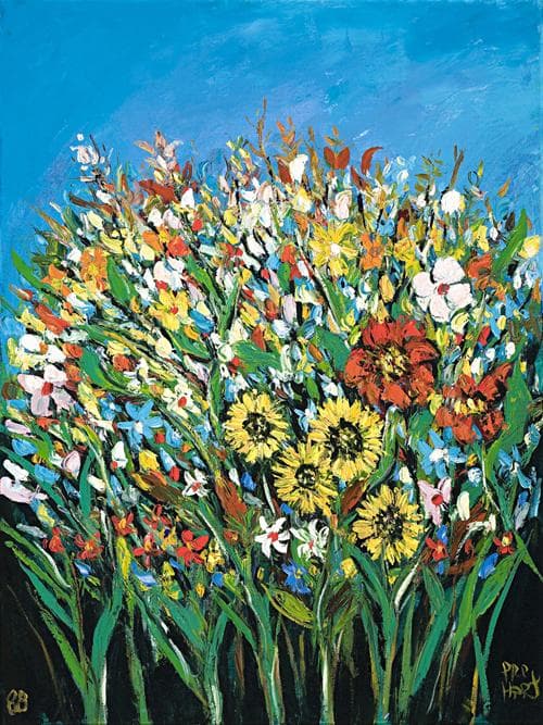 SUNFLOWERS AND WILDFLOWERS