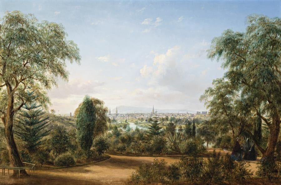 VIEW OF MELBOURNE FROM THE BOTANICAL GARDENS