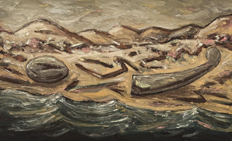 PAINTING (STRANGE LANDSCAPE WITH SEA)